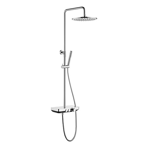 Round Adjustable Thermostatic Shower Column