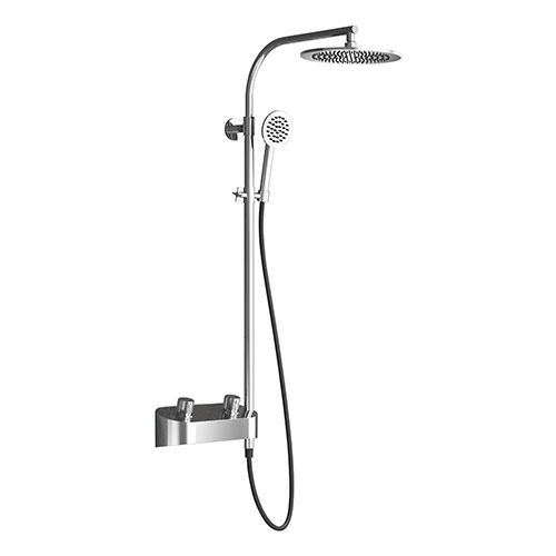 Round Thermostatic Shower Column