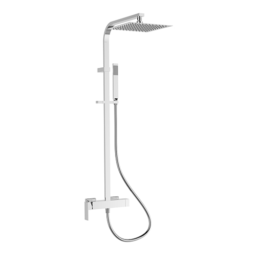 Square Shower Column 250mm×250mm Head Single Function Handset